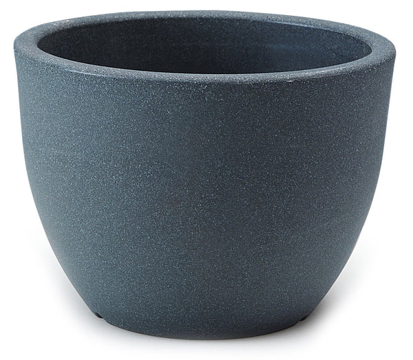 Set mit 2 Vasen aus Polyethylen Vanossi Orione Dunkelgrau Verschiedene Größen online