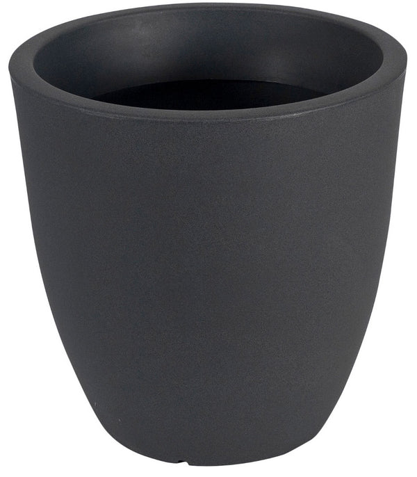 prezzo Hohe Vase Ø40x40cm aus Polyethylen Vanossi Orione Round Anthrazitschwarz