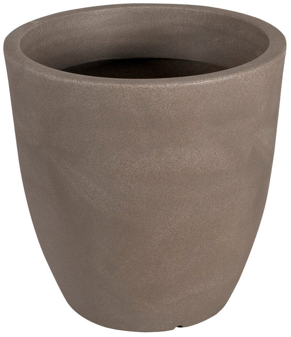 sconto Hohe Vase Ø40x40cm aus Polyethylen Vanossi Orione Round Havanna