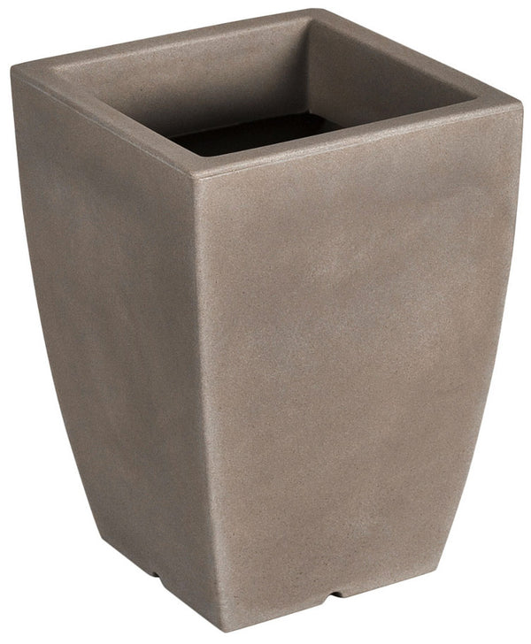 Vase 40x29x29cm aus Polyethylen Vanossi Hydrus Quadro Havanna sconto