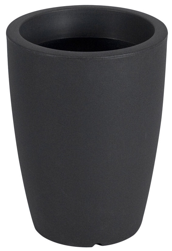 Ø40x30cm Vase aus Vanossi Hydra Round Anthrazitschwarzem Polyethylen online