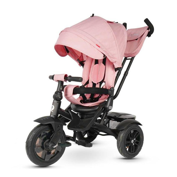 acquista Triciclo Passeggino per Bambini 6 in 1 con Seggiolino Reversibile Qplay Premium Rosa