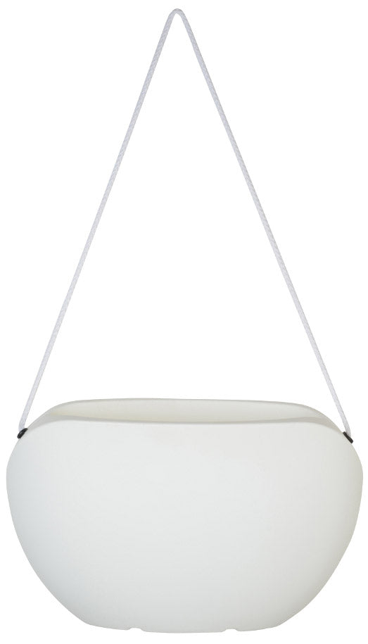 Ovale Vase aus Polyethylen Vanossi Clio Bag Rope White Verschiedene Größen sconto