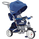 Triciclo Passeggino Seggiolino Reversibile 6in1 Happy Kids Blu-1