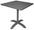 Calipso Contract Anthrazitgrauer quadratischer Gartentisch aus Aluminium 70x70 cm