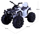 Quad Elettrico per Bambini 12V Happy Kids Superquad Bianco-5