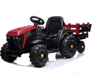 Trattore Elettrico per Bambini 12V con Rimorchio Happy Kids Rosso-2