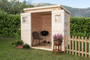 Casette Box da Giardino Porta Utensili 200x200 cm in Legno Birba-3