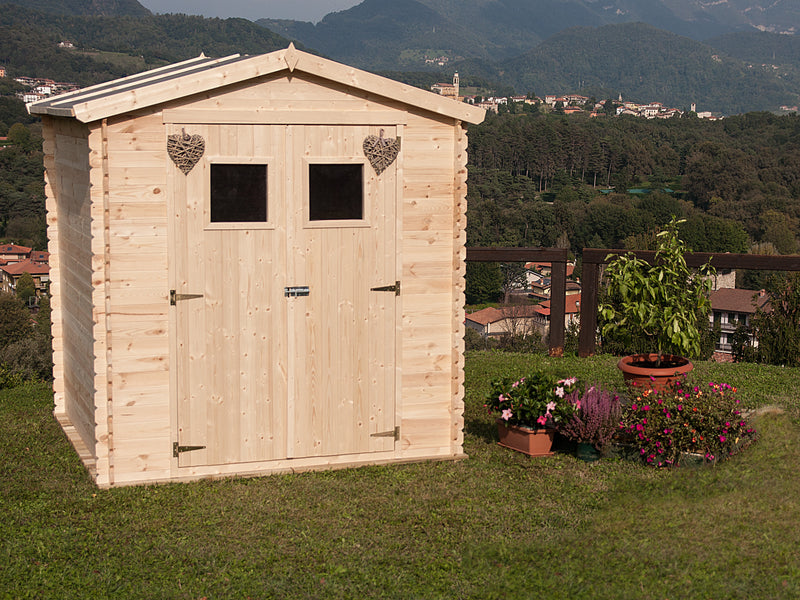 Casette Box da Giardino Porta Utensili 200x200 cm in Legno Giulia-2