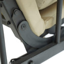 Dondolo Letto 3 Posti 255x175x250 cm con Copertura a Gazebo e Zanzariera Beige-6