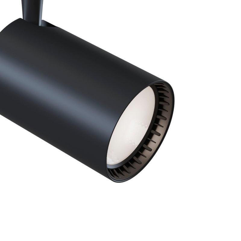 Faretto a LED per Sistema Illuminazione Binario 17W 4000K in Alluminio Vuoro  Nero-3