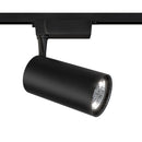 Faretto a LED per Sistema Illuminazione Binario 40W 3000K in Alluminio Vuoro  Nero-1