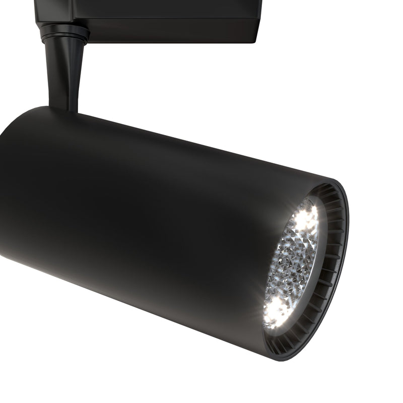 Faretto a LED per Sistema Illuminazione Binario 40W 3000K in Alluminio Vuoro  Nero-3