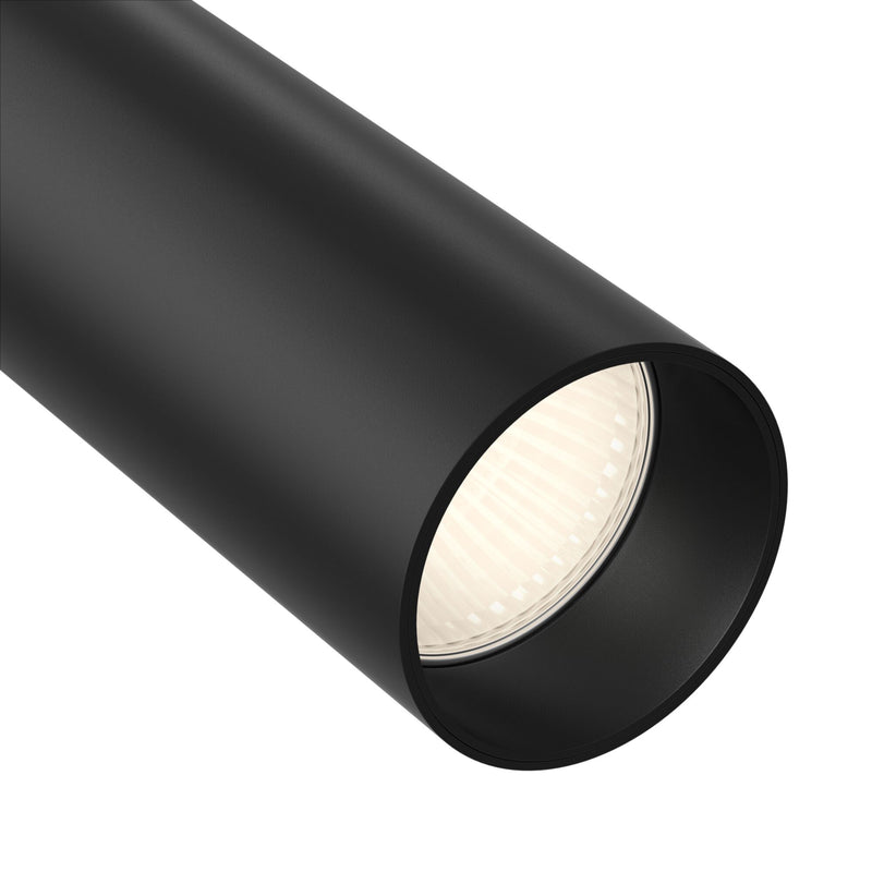 Faretto a LED per Sistema Illuminazione Binario 12W 3000K in Alluminio Focus LED  Nero-3