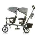 Passeggino Triciclo Gemellare Chipolino Apollo Blu-2