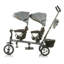 Passeggino Triciclo Gemellare Chipolino Apollo Blu-3