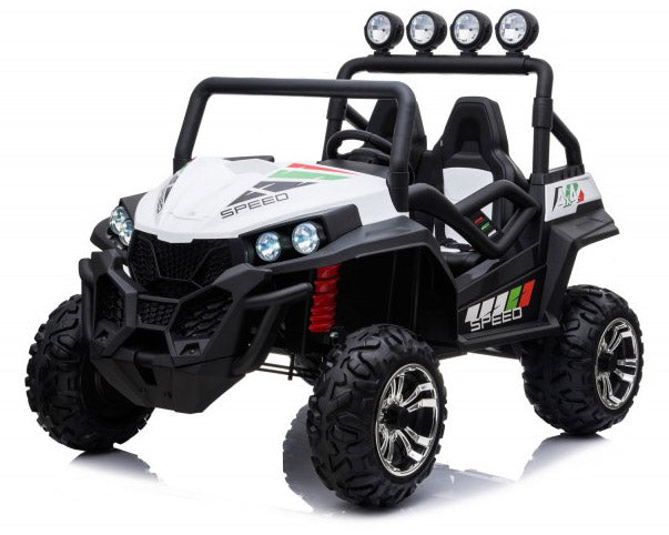 Macchina Elettrica per Bambini 24V 2 Posti Maxi Buggy Bianca-1