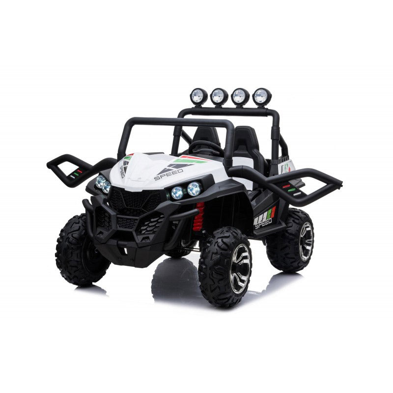 Macchina Elettrica per Bambini 24V 2 Posti Maxi Buggy Bianca-2