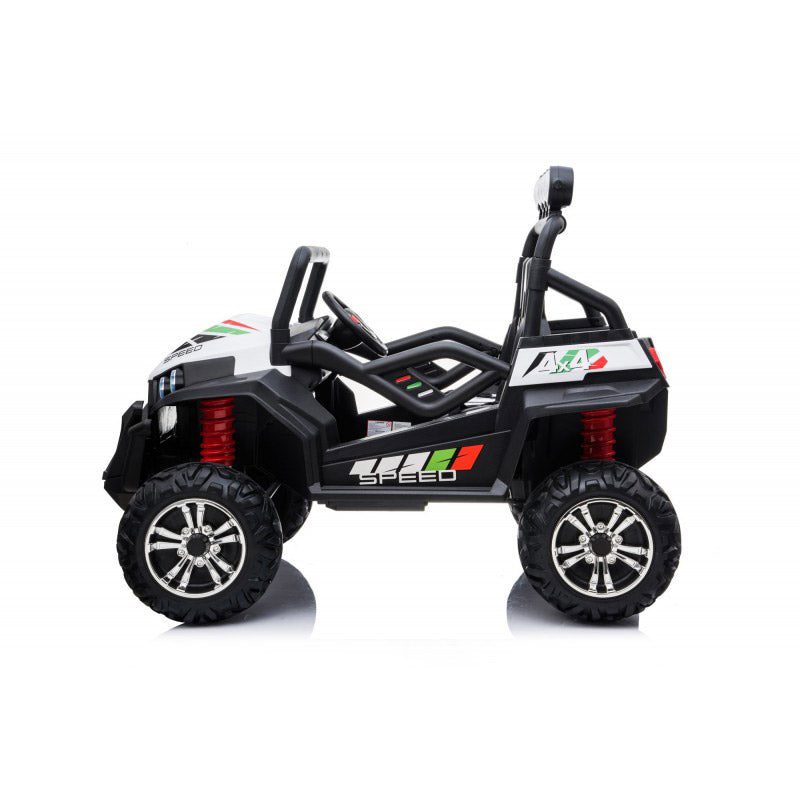 Macchina Elettrica per Bambini 24V 2 Posti Maxi Buggy Bianca-4