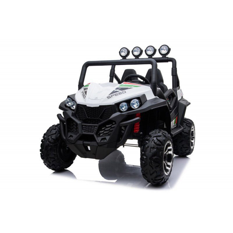 Macchina Elettrica per Bambini 24V 2 Posti Maxi Buggy Bianca-7
