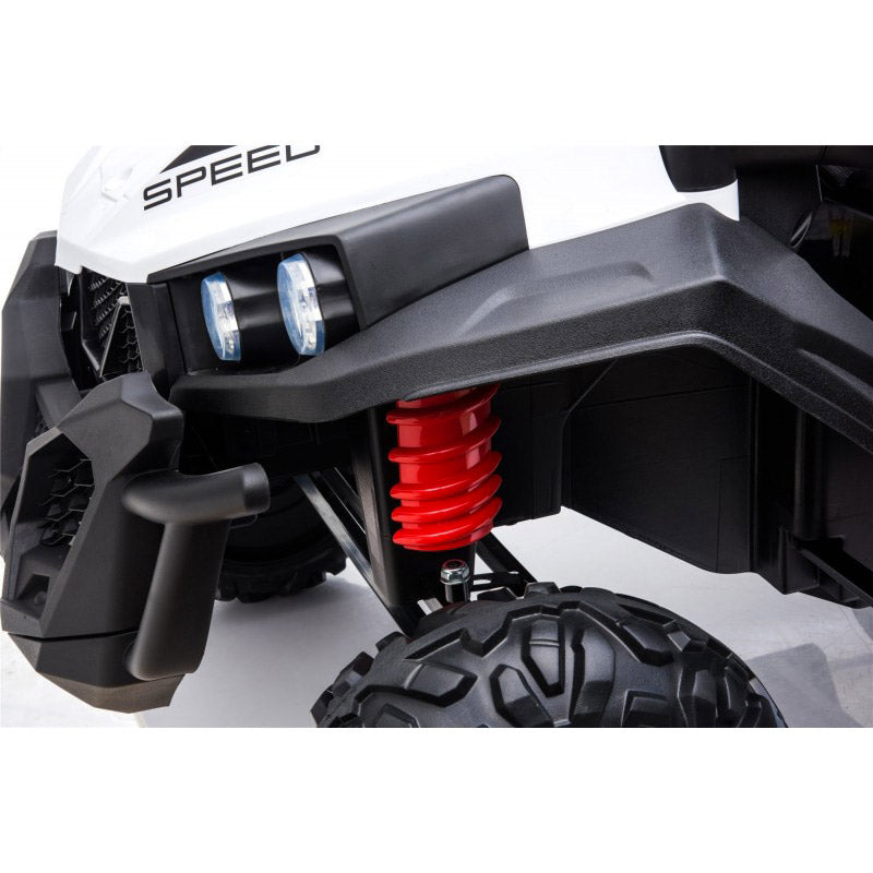 Macchina Elettrica per Bambini 24V 2 Posti Maxi Buggy Bianca-8