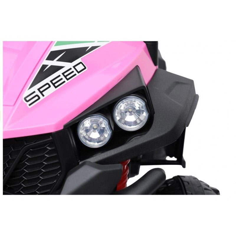 Macchina Elettrica per Bambini 24V 2 Posti Maxi Buggy Rosa-7