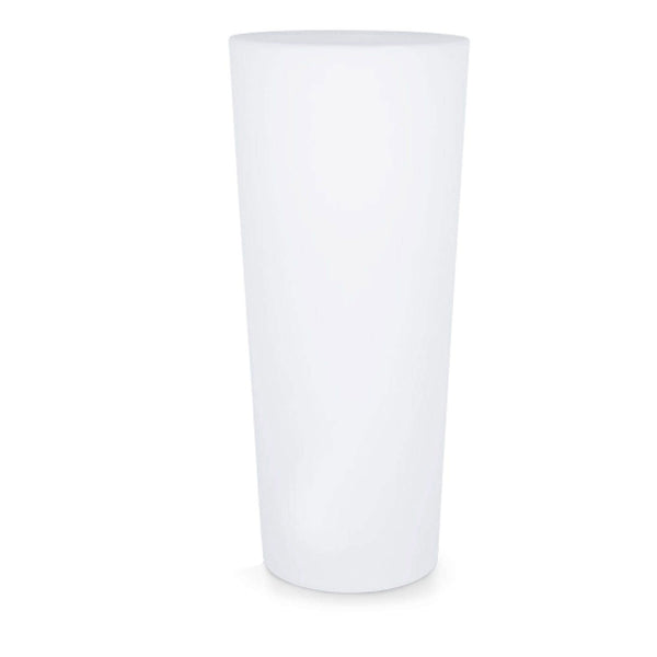 prezzo Vaso Rotondo Luminoso da Giardino Solare Autoricaricabile Ø45x102 cm in Polietilene Sined Solar 102 Bianco