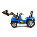 Trattore Elettrico Ruspa con Pala Scavatrice 12V per Bambini Blu-3