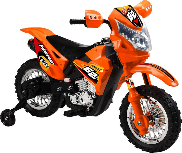 Elektromotorrad für Kinder 6V Super Cross Happy Kids Orange sconto