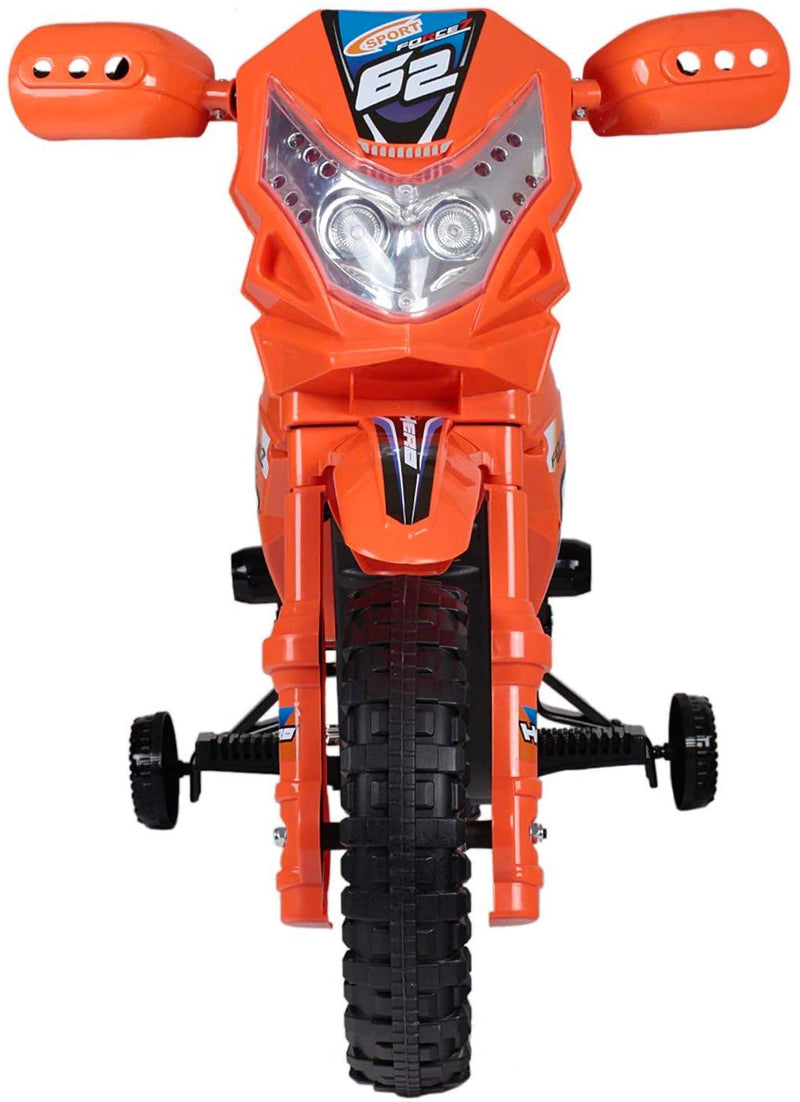 Moto Elettrica per Bambini 6V Super Cross Happy Kids Arancione-3