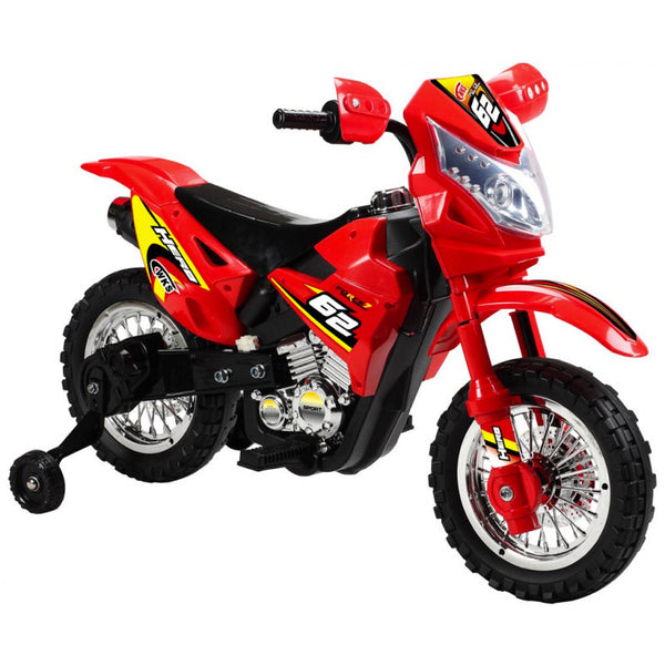 Elektromotorrad für Kinder 6V Super Cross Happy Kids Rot prezzo