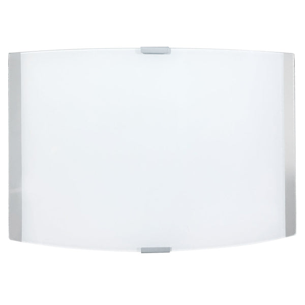 Wandleuchte 1xE27 Silber Rahmen Glasplatte Weiß-Transparent E-Energy Venere prezzo
