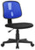 Operativer Bürostuhl aus blauem und schwarzem Tosini Seattle-Stoff