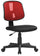 Operativer Bürostuhl aus rotem und schwarzem Tosini Seattle-Stoff