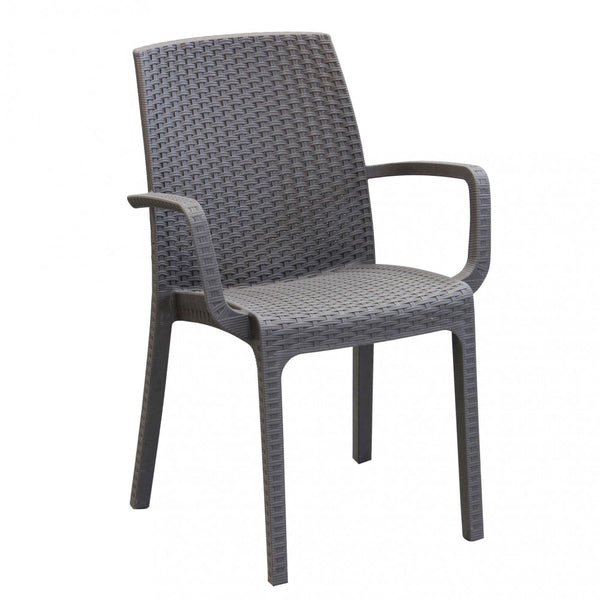 online Indischer Stuhl 57x59x86 h cm in Tortora Wicker