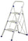 Scaletto Klapphocker aus Stahl 3 Stufen Tosini Weiß
