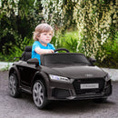 Macchina Elettrica per Bambini 12V con Licenza Audi TT Nero-2