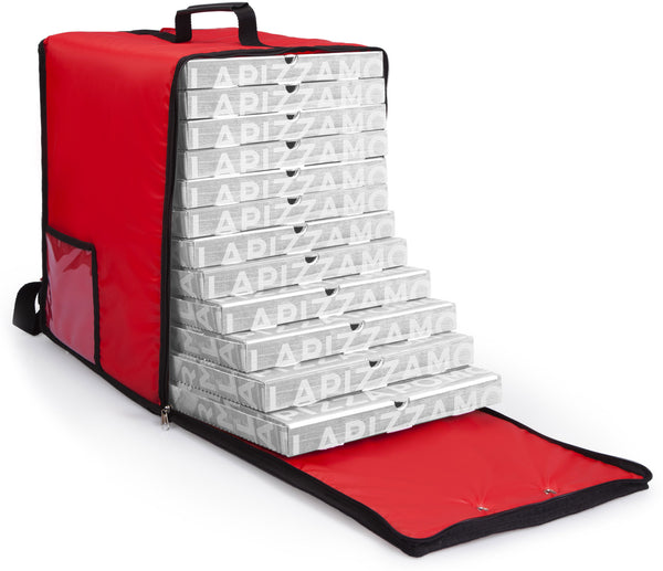 acquista Rucksack Thermotasche für Pizza zum Mitnehmen 15 Kartons Safemi Fast 15 Rot