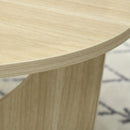 Tavolino Ovale 110x60x45 cm in Truciolato Rovere-8