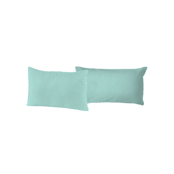 Paar einfarbige aquagrüne Kissenbezüge online