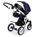 Duo Passeggino Carrozzina Adamex Aspena 837S Serie Eko Blu e Bianco-9
