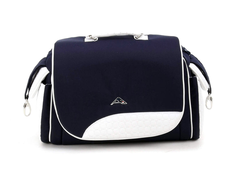 Duo Passeggino Carrozzina Adamex Aspena 837S Serie Eko Blu e Bianco-7