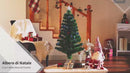 Künstlicher Weihnachtsbaum 120 cm 130 Zweige aus Glasfaser und PVC und 16 LED-Leuchten