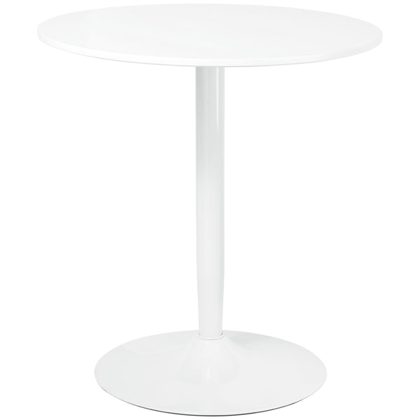 prezzo Tavolino Ø70x75 cm in MDF e Acciaio Bianco