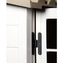 Casetta Box Ripostiglio Capanno in Pvc per Attrezzi 122,5X82,5X206Cm Tuscany New Evo 100 Beige-2