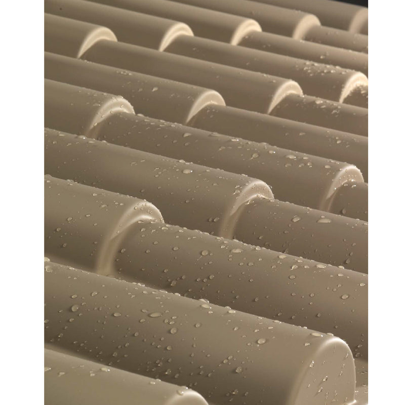 Casetta Box Ripostiglio Capanno in Pvc per Attrezzi 122,5X122,5X215Cm Tuscany New Evo 120 Beige-3