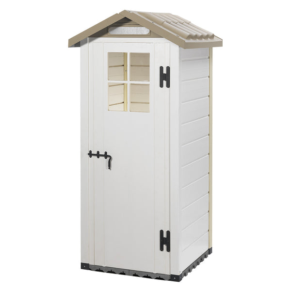 acquista Kleiner Hausschrank PVC-Schuppen für Werkzeuge 82,5 x 82,5 x 215 cm Toskana New Evo 80 Beige