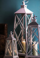 Set 3 Lanterne in Legno H 112 cm-4