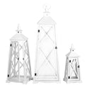 Set 3 Lanterne in Legno H 112 cm-1