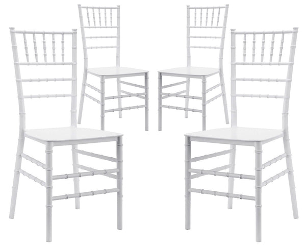 Satz mit 4 Stühlen 90,5 x 40 x 5 x 40 cm aus weißem Polypropylen prezzo